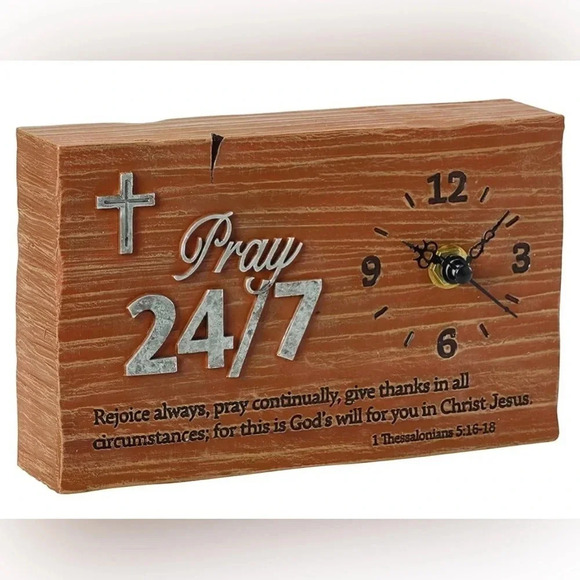 🆕 Precious Moments Pray It Forward Collection-Pray 24/7 Clock - Picture 1 of 4